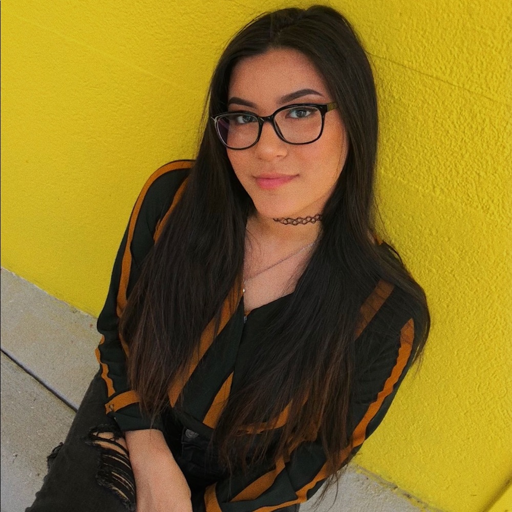 Dark Green and Orange Striped Long Sleeve Crop Top